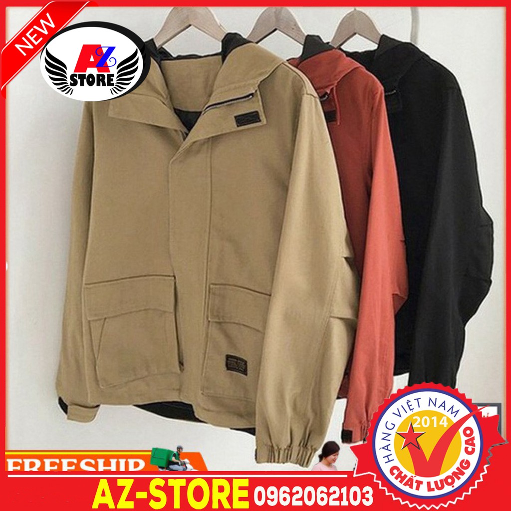 (FREESHIP) ❤ Ảnh thật + Áo khoác kaki nam nữ hot 2 lớp unisex