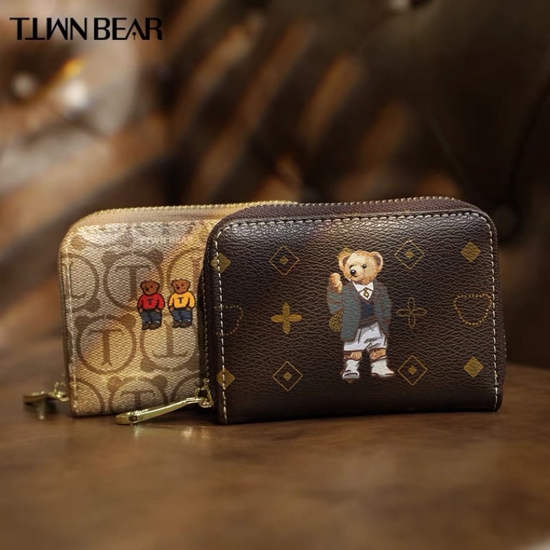 Ví nữ ngắn nhiều ngăn đựng tiền, thẻ hàng chính hãng TTWN BEAR