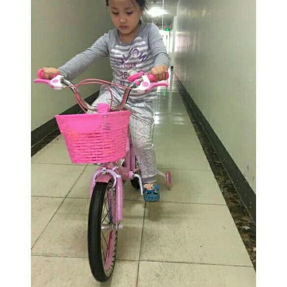 Xe đạp nữ Mailedi cho bé gái bánh 16/18 (cho bé 5-7t, 6-9t)