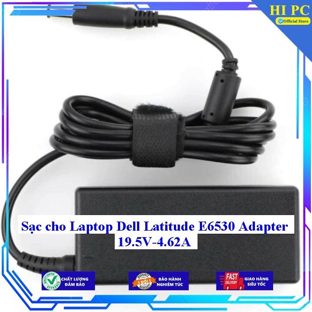 Sạc cho Laptop Dell Latitude E6530 Adapter 19.5V-4.62A - Hàng Nhập khẩu