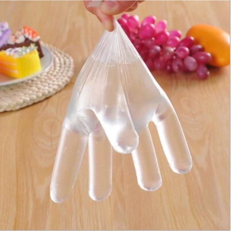 Set 100 / 200 Găng Tay Nylon Trong Suốt Dùng Một Lần