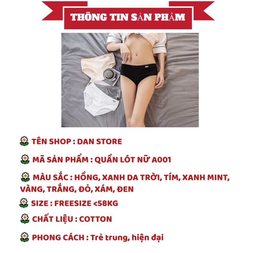 Quần Lót Nữ Cotton 👙TẶNG QUÀ👙 Quần Lót Nữ H&P vải cotton mềm mại thoáng mát mã A001 | BigBuy360 - bigbuy360.vn