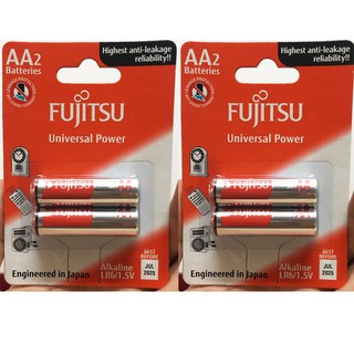 2 vỉ pin đũa aaa alkaline fujitsu 1,5v vỉ 2 viên.