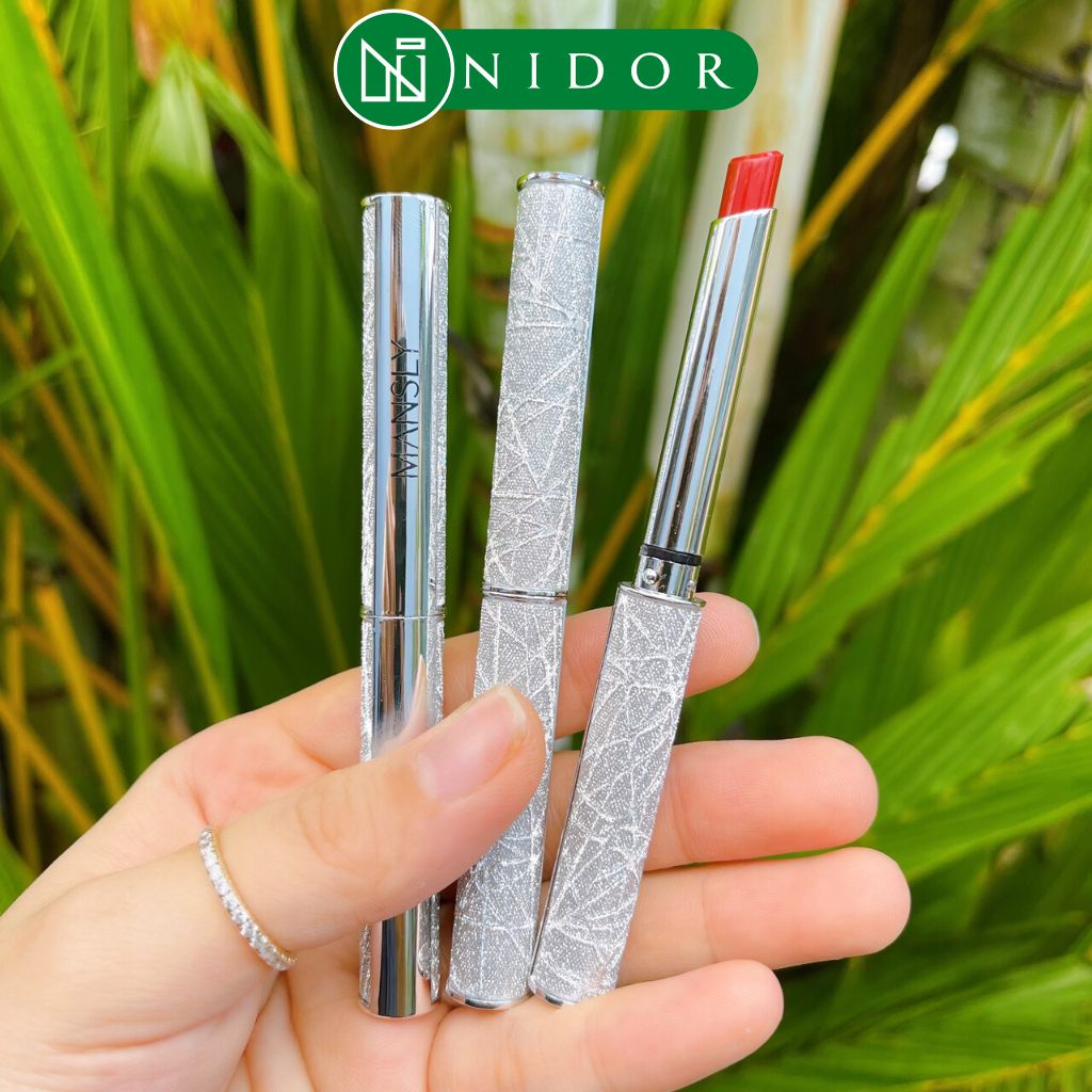 [TẶNG DÂY CHUYỀN] Set 3 Thỏi Son Nhung Mịn Tặng Kèm Dây Chuyền INOX MANSLY