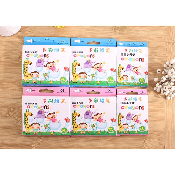 Bút sáp màu Crayons - 8 - 12 - 24 màu - Siêu rẻ đẹp