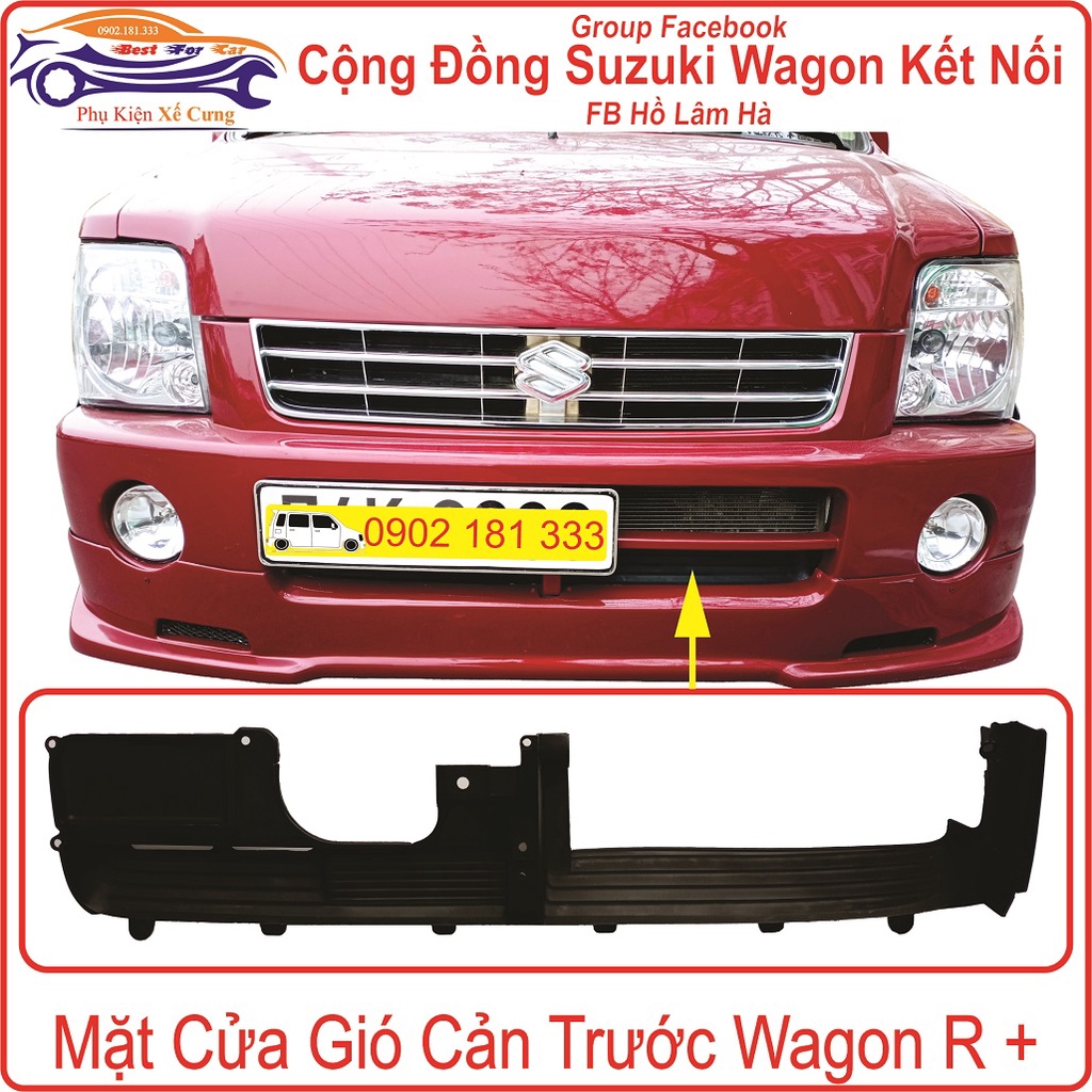 Mặt Cửa Gió Cản Trước, Ba Đờ Sốc Trước Suzuki Wagon R+ 2001-2007