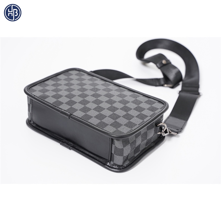 MESSENGER BAG - TÚI ĐEO CHÉO BẢN LỚN KẺ CARO - PA38 | BigBuy360 - bigbuy360.vn