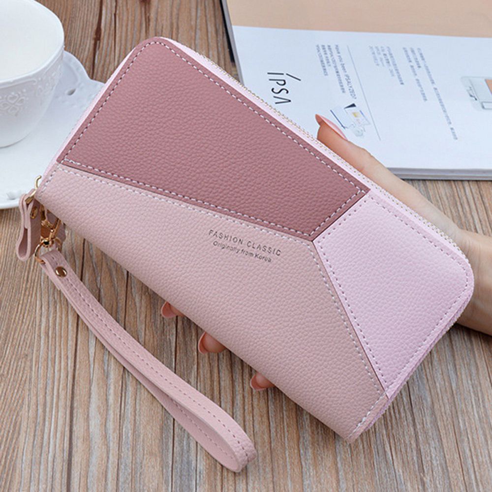 Ví da PU dáng dài hai lớp thời trang dành cho nữ