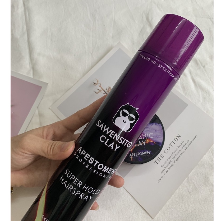 Combo gôm xịt tóc, sáp cứng tạo kiểu giữ nếp cao