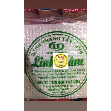 Bánh tráng vuông cuốn bì size lớn Linh Tâm 1kg_60k