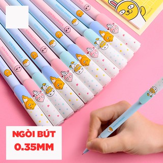 Bút bi nước ngòi 0.35mm kakao friends nhiều mẫu