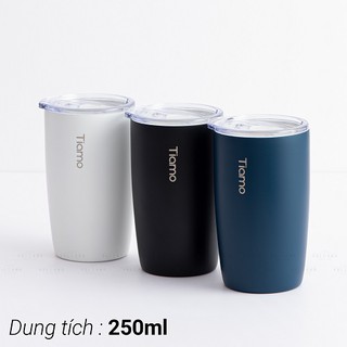 Volcano Ly cà phê trà inox phủ sứ chân không Tiamo 250ml