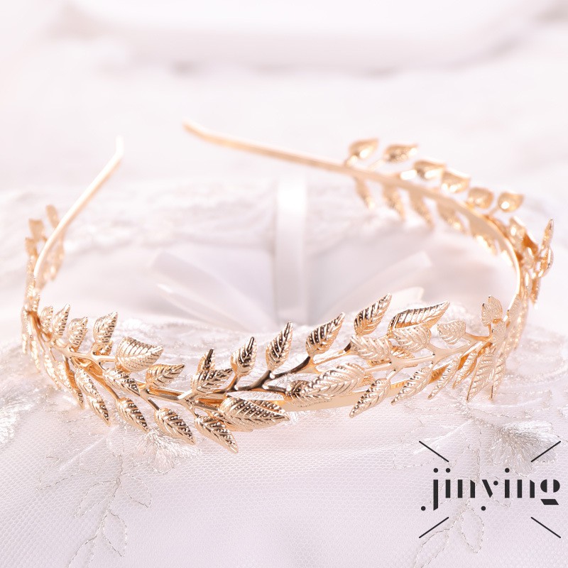 GETNOIVAS Cài tóc hình chiếc lá đính đá thanh lịch dành cho nữ