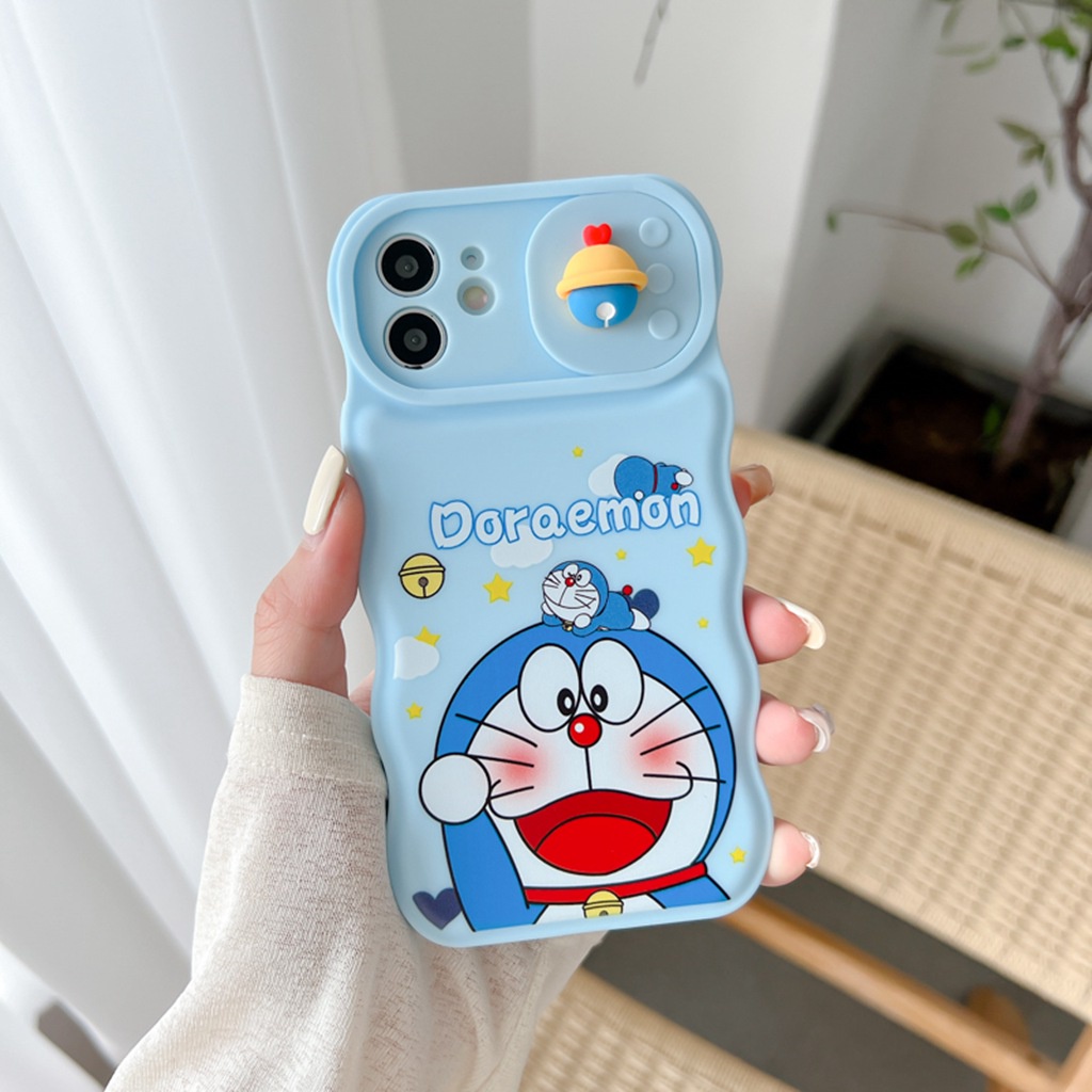 Ốp Điện Thoại TPU Họa Tiết Hoạt Hình Doremon Dễ Thương Chống Trầy / Rơi Cho IPhone 11 13 12 Pro Max