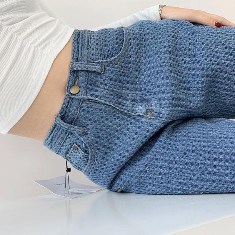 NEW ARRIVALS FREESHIP- QUẦN JEAN DEMIN DÁNG SUÔNG HOẠ TIẾT SIÊU CHẤT