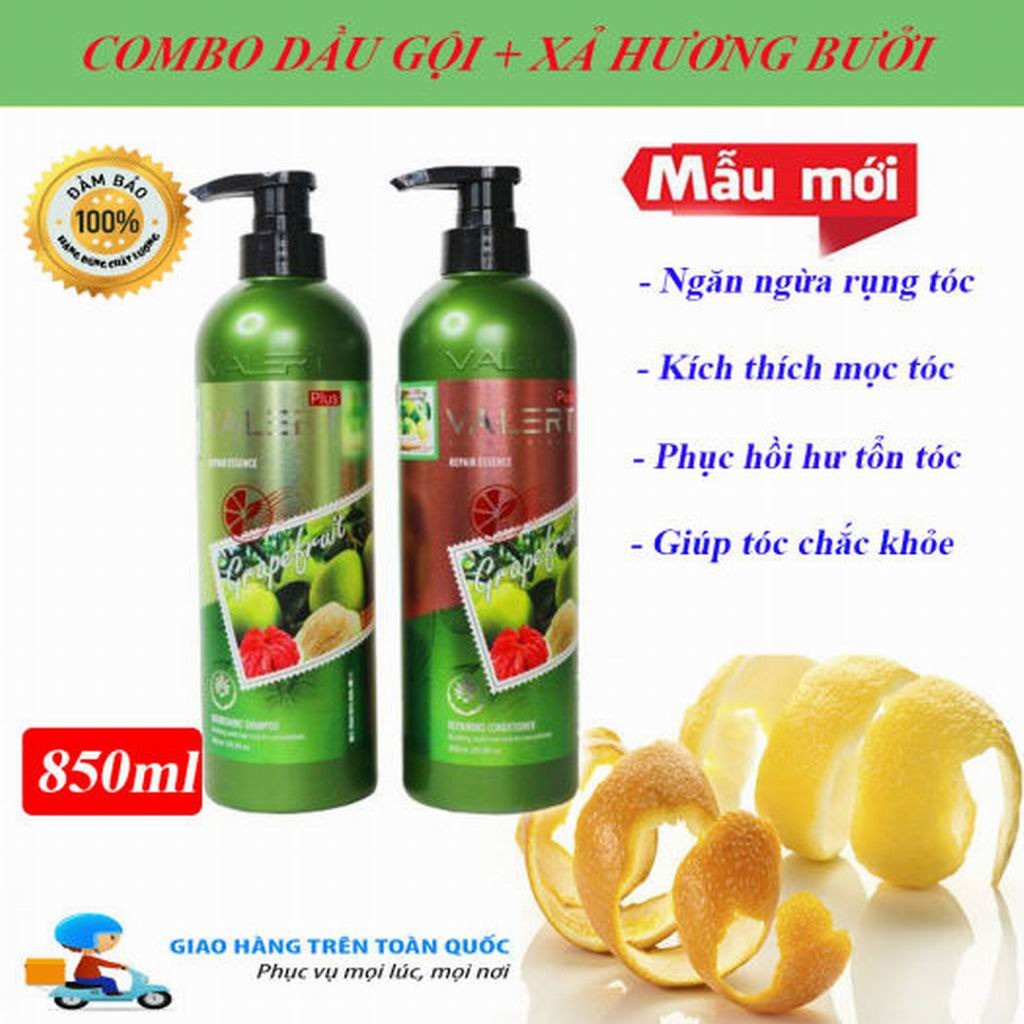 cặp dầu gội bưởi