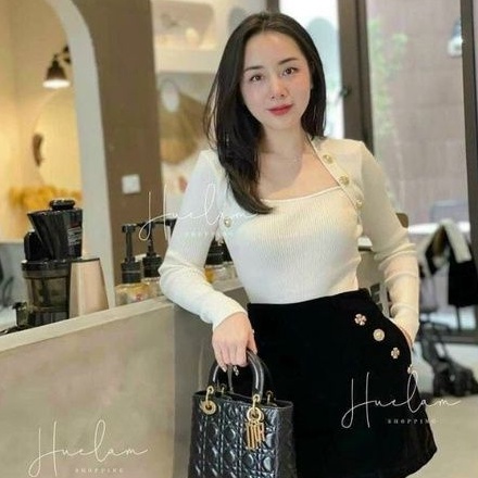 Áo thun phối nút 2 bên CAO CẤP sang trọng A15