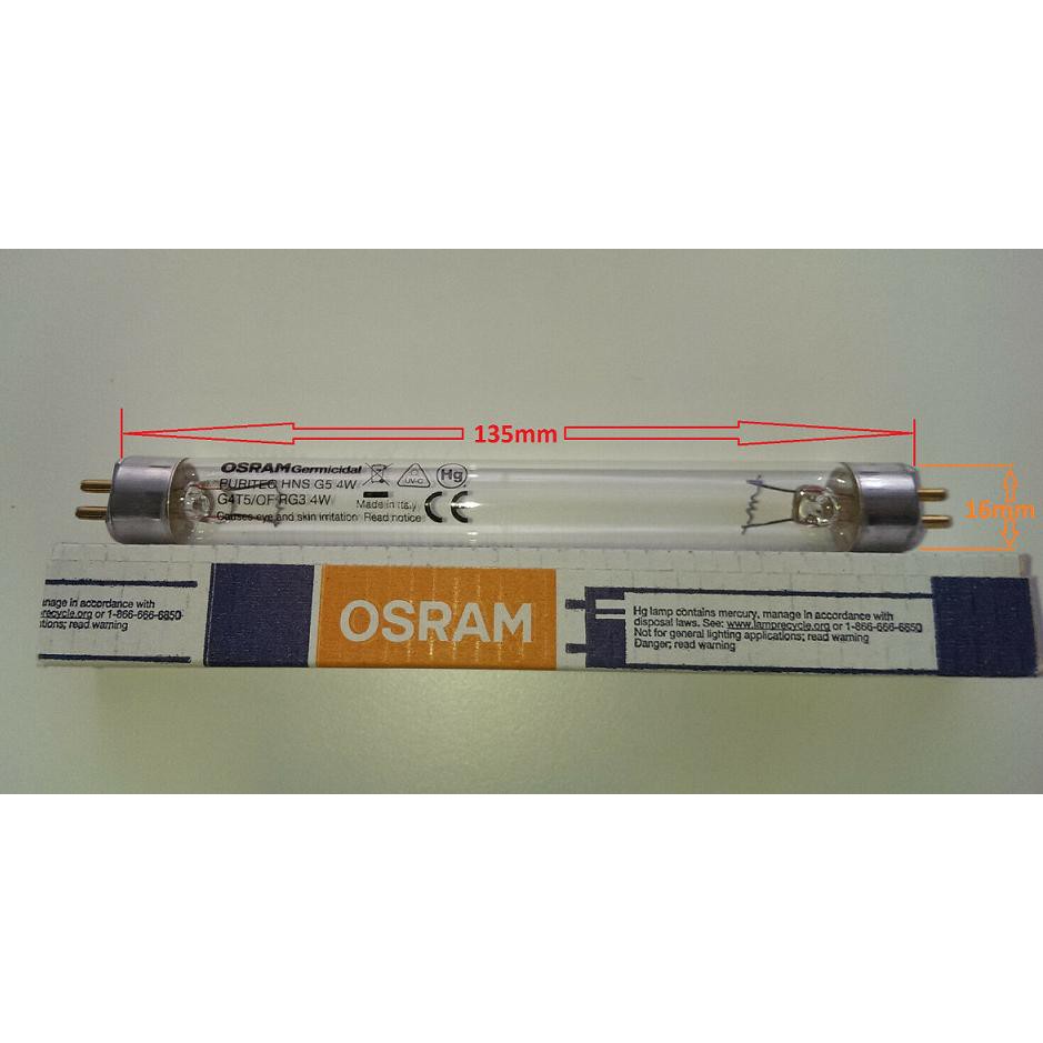 Bóng UV Osram HNS 4W G5 cho máy Haenim, máy Upang, máy Fatz Baby, máy Ecomom
