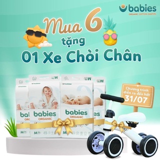 [ TẶNG QUÀ]BỈM BABIES ORGANIC SIZE S66/M56/L46/M54/L50/XL46/XXL40