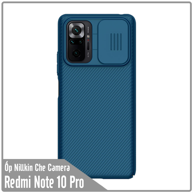 Ốp lưng cho Xiaomi Redmi Note 10 Pro Nillkin CamShield che camera - Hàng nhập khẩu
