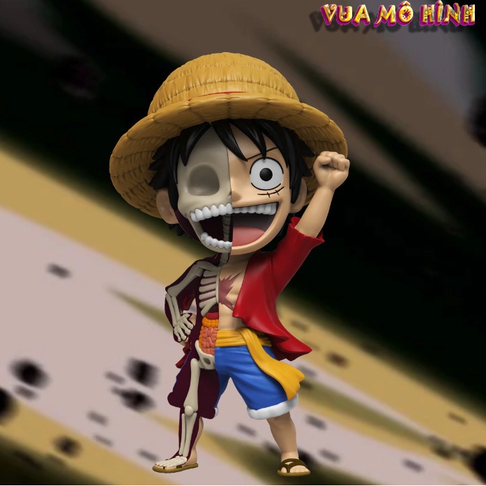 Mô hình One piece- [Hàng chính hãng] Mô Hình các nhân vật băng Luffy mũ rơm Chibi Zombie cực dễ thương cao 10cm