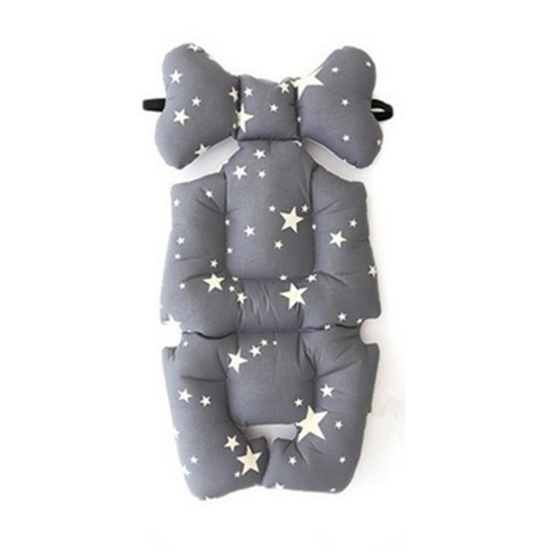 Tấm Đệm Lót Xe Đẩy Em Bé Bằng Vải Lưới Cotton Mềm Thoáng Khí 3D