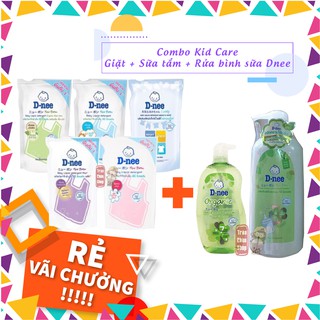 [COMBO SIÊU SỈ] COMBO KID CARE - GIẶT DNEE TÚI + SỮA TẮM DNEE ORGANIC + RỬA BÌNH SỮA DNEE