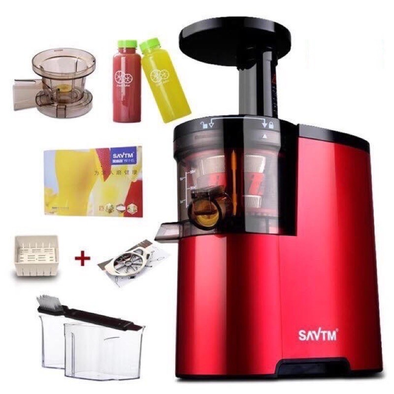 Máy ép chậm CÁT Á,  MEET JUICE, SAVTM - Máy ép trái cây- Vắt kiệt bã công suất 150W [ Bảo hành 12 tháng]