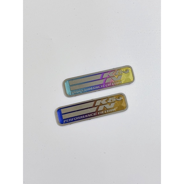 Tem titan chữ K&N dán trang trí xe máy, dán ốp pô e - ốp lọc gió xe tay ga có sẵn keo