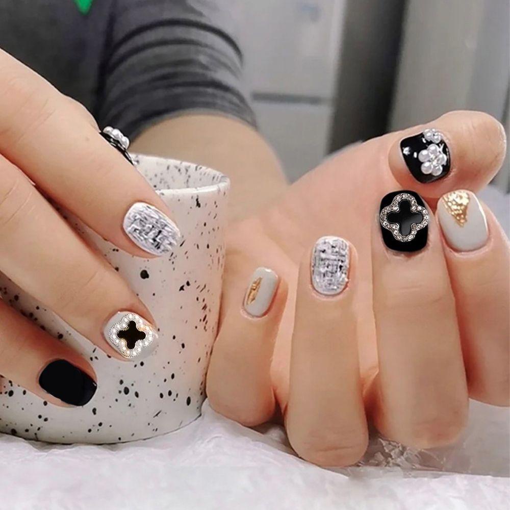 Phụ Kiện Trang Trí Móng Tay Hình Cỏ Bốn Lá Sang Trọng DIY|Phụ Kiện Làm Móng Nghệ Thuật