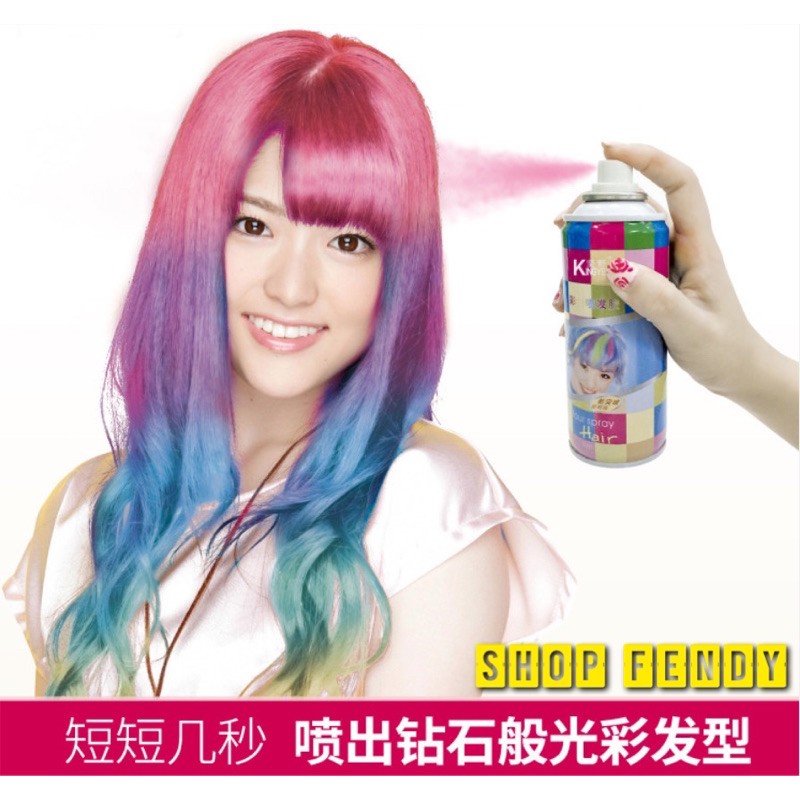 Xịt Nhuộm Tóc Tạm Thời Kingyes 120ml/chai Màu Trắng cá tính