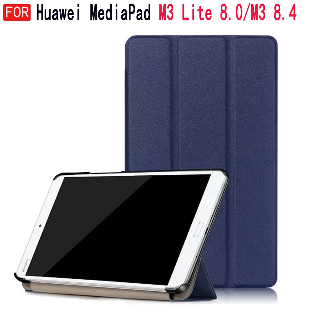 Ốp máy tính bảng bằng da PU có thể điều chỉnh cho Huawei Mediapad M3 lite 8.0 M3 8.4