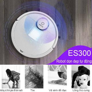 Siêu Mỏng Tự Động Robot Hút Bụi Quét Làm Sạch 1800PA Hút Mạnh Mẽ Êm Lý Tưởng cho Thú Cưng Lông Thảm Sàn DYX-ES300-White