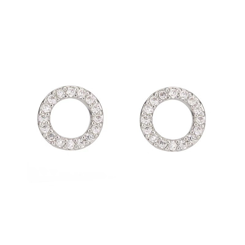 Khuyên tai CHỐNG DỊ ỨNG thép y tế nữ hình tròn CHILLEE