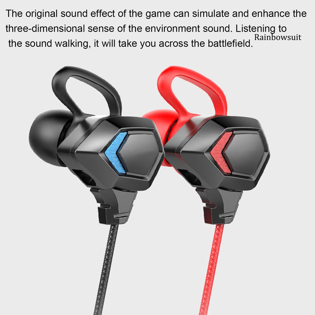 Tai Nghe Nhét Tai Có Dây E-Sports Với Micro Âm Thanh Sống Động