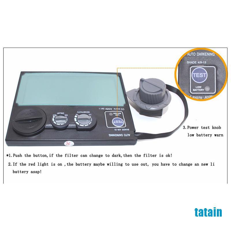 Mặt kính mũ hàn có thể điều chỉnh giảm ánh sáng để bảo vệ mặt tự động tiện dụng chất lượng cao