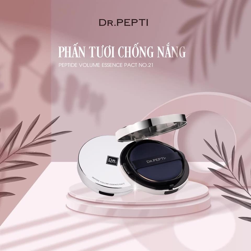 [MUA 1 TẶNG 3] Phấn Tươi Chống Nắng Dr.pepti+ Peptide Volume Essence Pact SPF50+ PA+++