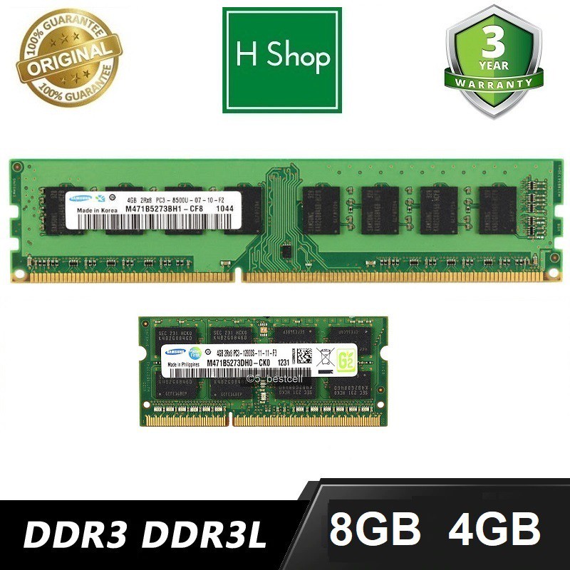 Ram DDR3 /DDR3L 8gb, 4gb, 2gb bus 1866, 1600 và 1333, ram zin máy đồng bộ siêu bên và ổn định, bảo hành 3 năm