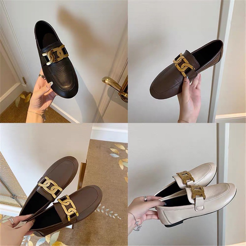 Giày loafer nữ vintage dây xích/ ORD | BigBuy360 - bigbuy360.vn