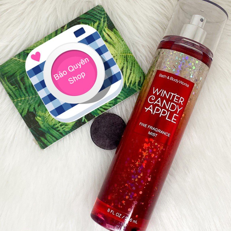 Xịt thơm toàn thân tông nước hoa Bath & Body Works - Winter Candy Apple - Fine Fragrance Mist 236mL