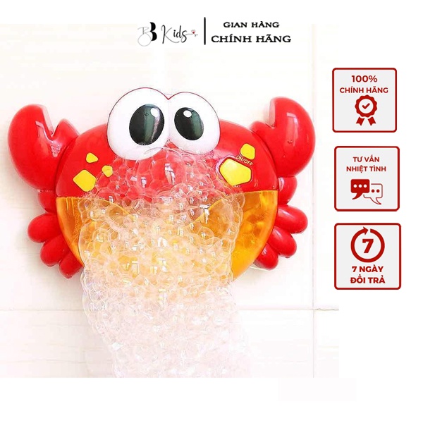 BB KIDS ĐỒ CHƠI CUA THỔI BONG BÓNG XÀ PHÒNG CÓ PHÁT NHẠC