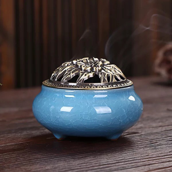 Lư đốt nhang trầm gốm sứ cao cấp