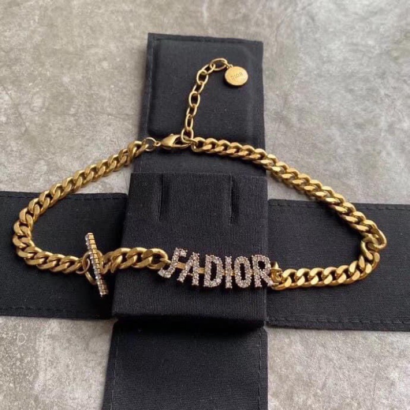 Choker xích đính đá JADI0R / vòng cô nữ đính đá cao cấp