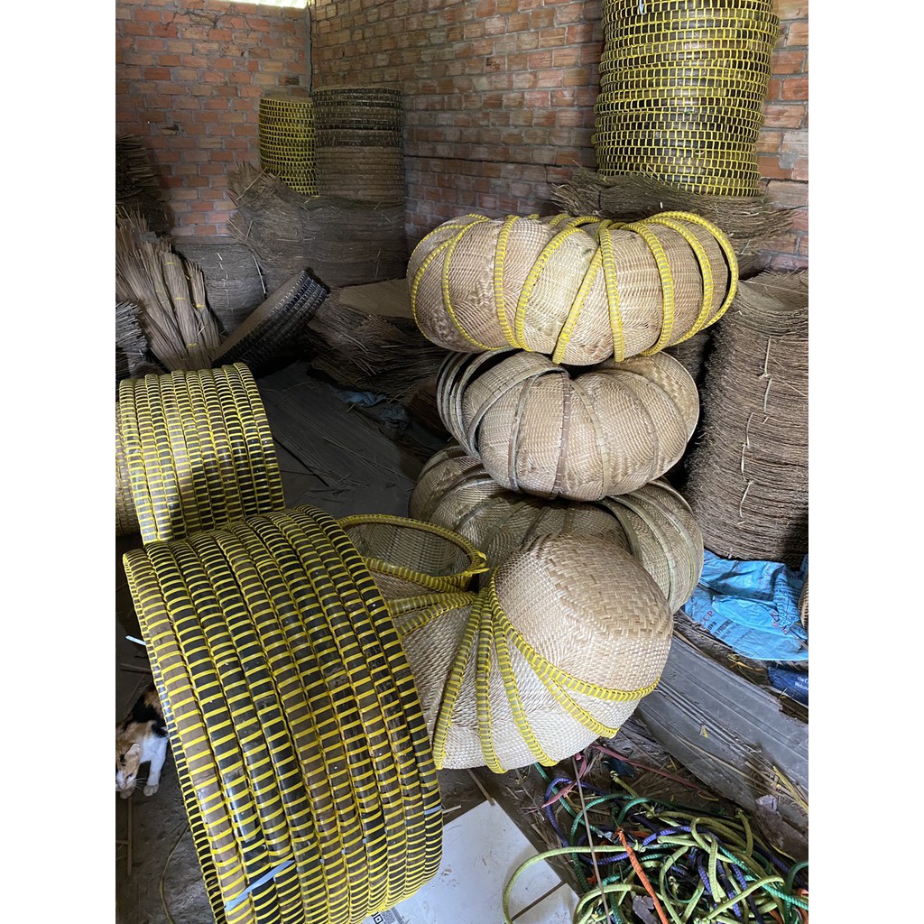 Thúng tre trang trí 45cm - hàng thủ công