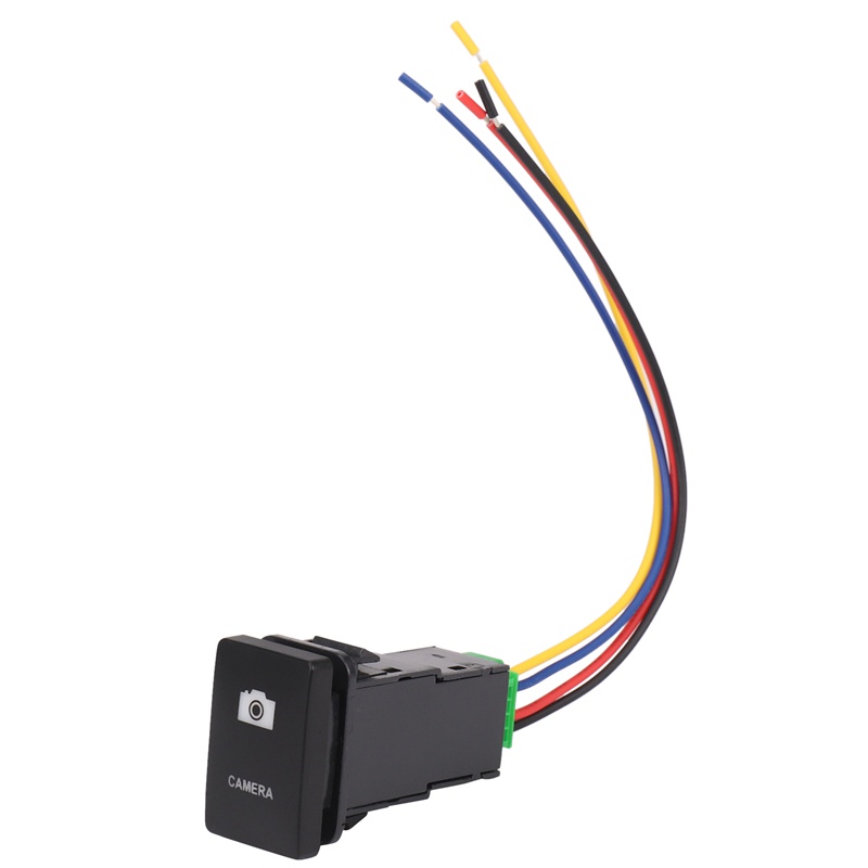 Công Tắc Bật / Tắt Đèn LED Xanh Dương 33x22mm 12V Cho Toyota Landcruiser Yaris RAV4 Đen