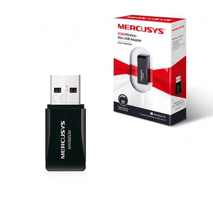 USB Wifi Mini Chuẩn N Mercusys MW300UM 300Mbps | BigBuy360 - bigbuy360.vn