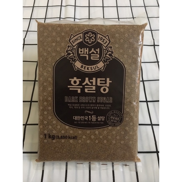 Đường Đen BEKSUL Hàn Quốc Gói 1Kg | Nguyên Liệu Làm Trà Sữa Trân Châu Đường Đen