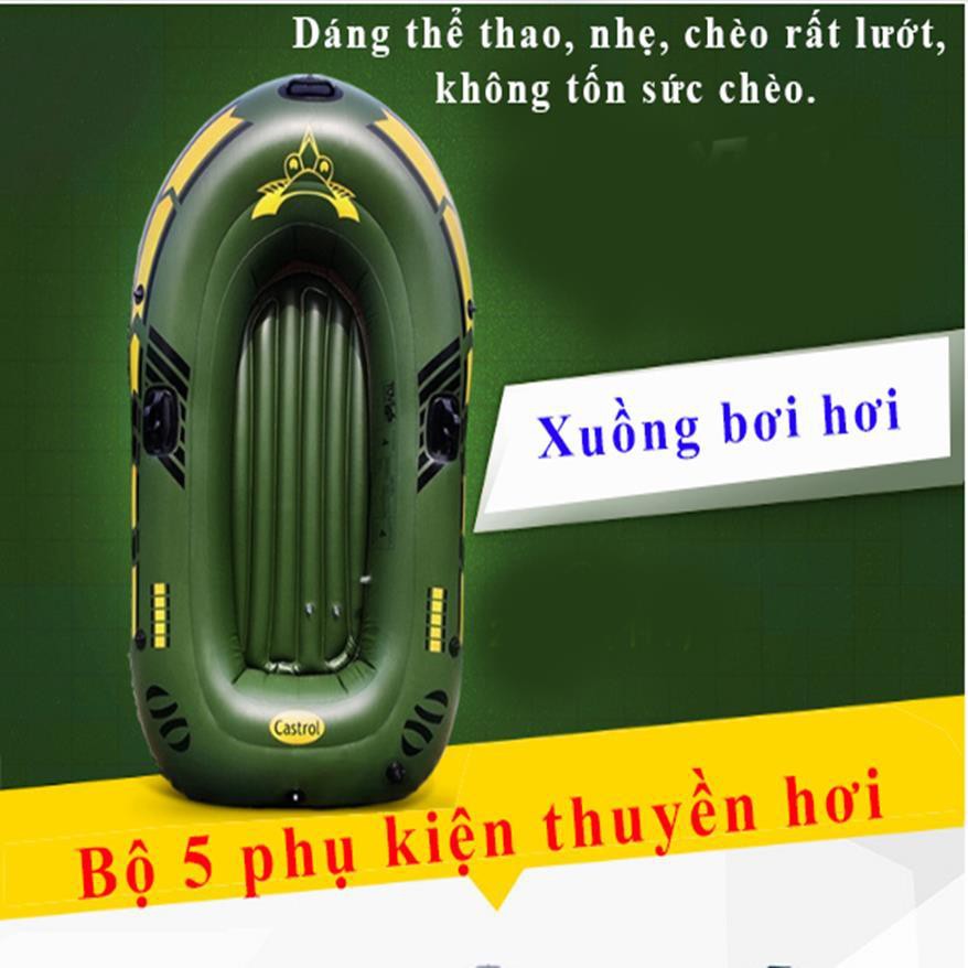 Xuồng Hơi Câu Cá Composite 2 Người, Thuyền Hơi Du Lịch