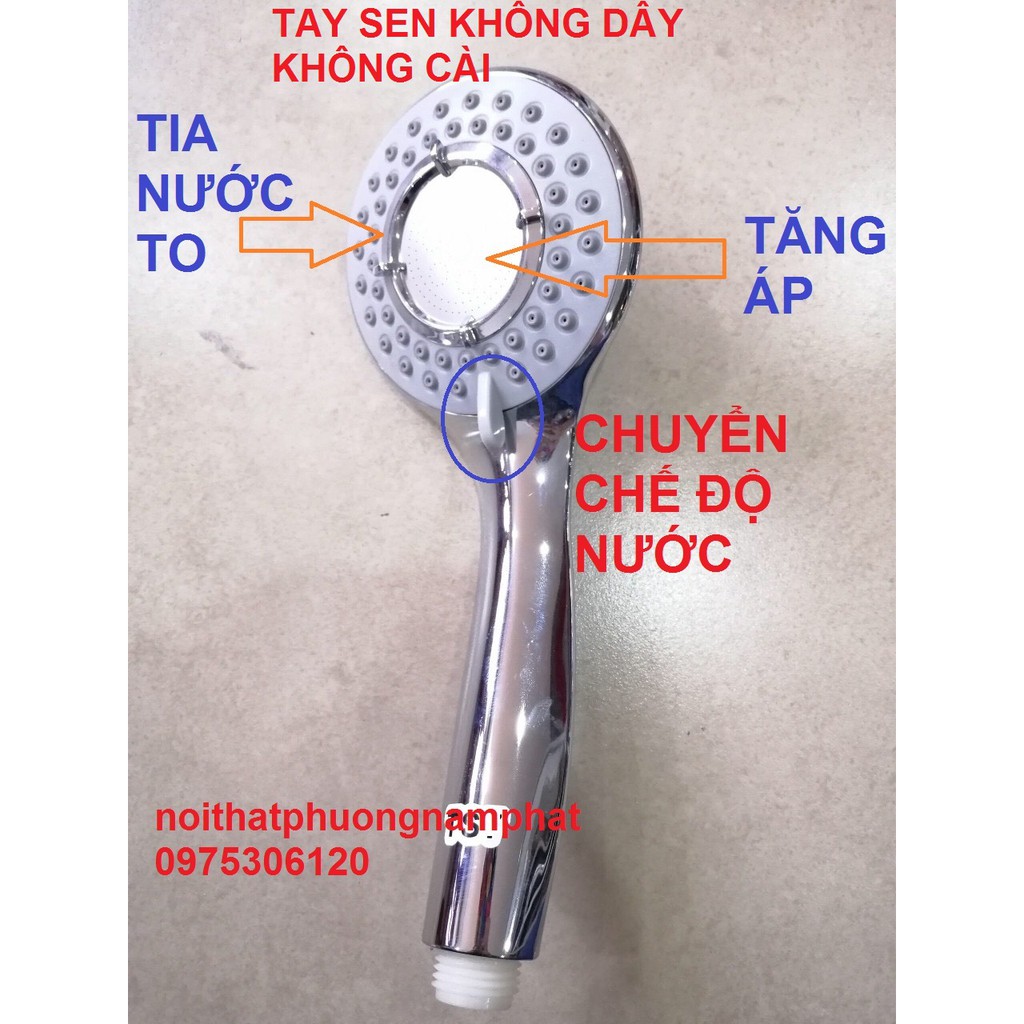 [NHIỀU CHẾ ĐỘ NƯỚC] Tay Sen Tắm Tăng Áp KHÔNG DÂY CÀI TS11 TS điều chình được nhiều chế độ TRONG TĂNG ÁP NGOÀI TIA TO