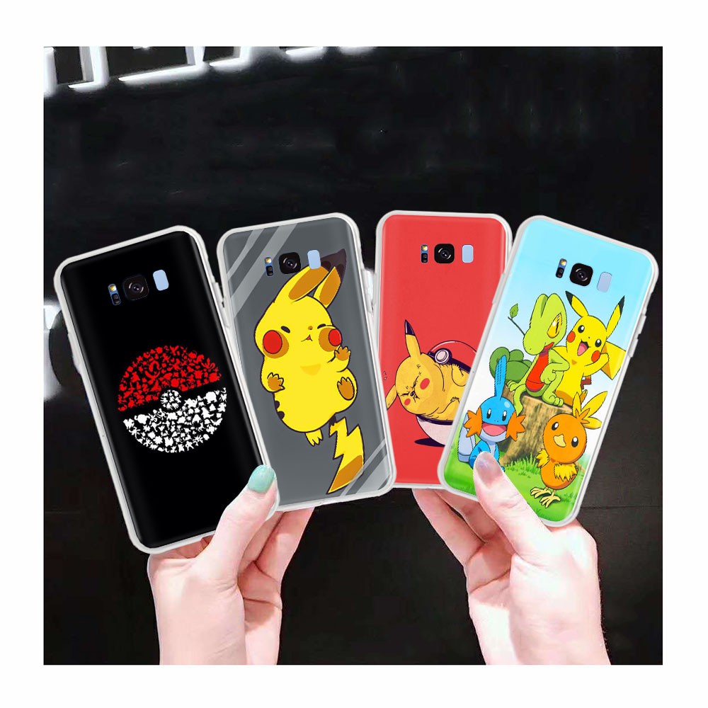 Ốp Điện Thoại Trong Suốt In Hình Pikachu Cho Motorola Moto G5 G5S G6 G4 Play Plus At106